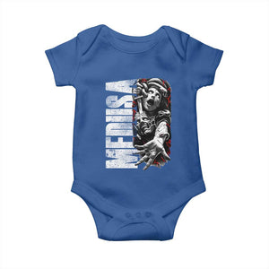 Greek Mythology Medusa Baby Onesie TS09 Royal Blue Print Your Wear
