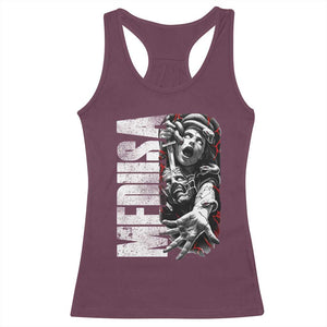 Greek Mythology Medusa Racerback Tank Top TS09 Maroon Print Your Wear