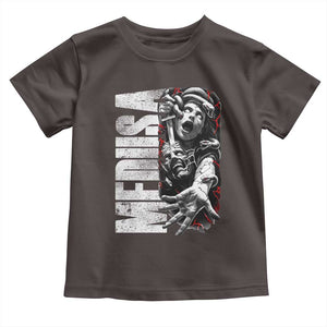 Greek Mythology Medusa Toddler T Shirt TS09 Dark Chocolate Print Your Wear