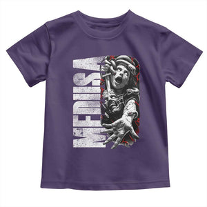 Greek Mythology Medusa Toddler T Shirt TS09 Purple Print Your Wear