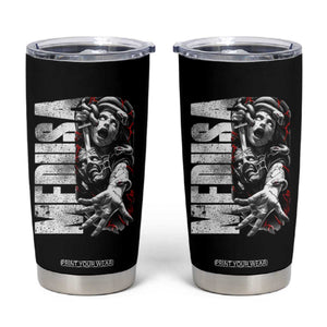 Greek Mythology Medusa Tumbler Cup TS09 Black Print Your Wear