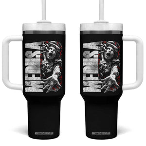 Greek Mythology Medusa Tumbler With Handle TS09 One Size: 40 oz Black Print Your Wear