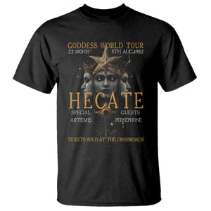 Greek Mythology Hecate Triple Goddess T Shirt Goddess World Tour Persephone Artemis TS09 Black Print Your Wear