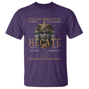 Greek Mythology Hecate Triple Goddess T Shirt Goddess World Tour Persephone Artemis TS09 Purple Print Your Wear