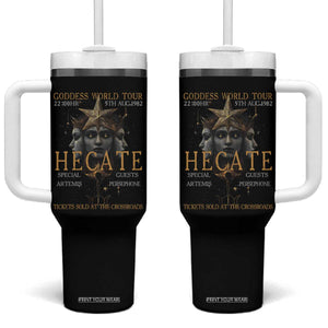 Greek Mythology Hecate Triple Goddess Tumbler With Handle Goddess World Tour Persephone Artemis TS09 One Size: 40 oz Black Print Your Wear