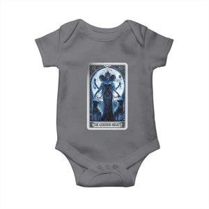 Greek Mythology Hecate Triple Goddess Baby Onesie Moon Pagan Gothic Witch TS09 Charcoal Print Your Wear