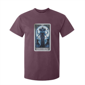 Greek Mythology Hecate Triple Goddess T Shirt For Kid Moon Pagan Gothic Witch TS09 Maroon Print Your Wear