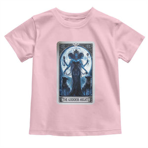 Greek Mythology Hecate Triple Goddess Toddler T Shirt Moon Pagan Gothic Witch TS09 Light Pink Print Your Wear