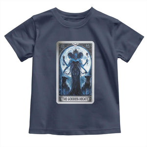 Greek Mythology Hecate Triple Goddess Toddler T Shirt Moon Pagan Gothic Witch TS09 Navy Print Your Wear