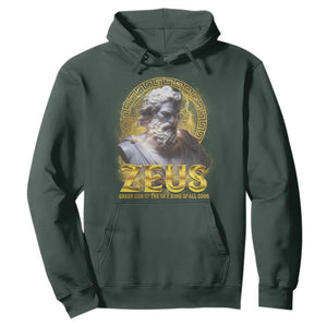 Greek Mythology Zeus Hoodie God Of The Sky King Of All Gods TS09 Dark Forest Green Print Your Wear