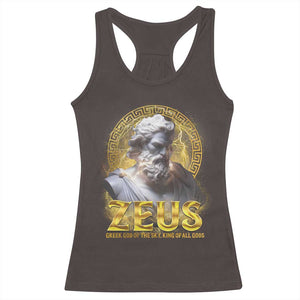 Greek Mythology Zeus Racerback Tank Top God Of The Sky King Of All Gods TS09 Dark Chocolate Print Your Wear