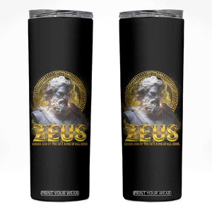 Greek Mythology Zeus Skinny Tumbler God Of The Sky King Of All Gods TS09 Black Print Your Wear