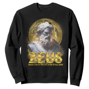 Greek Mythology Zeus Sweatshirt God Of The Sky King Of All Gods TS09 Black Print Your Wear