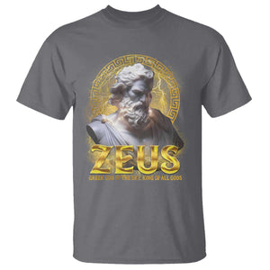 Greek Mythology Zeus T Shirt God Of The Sky King Of All Gods TS09 Charcoal Print Your Wear