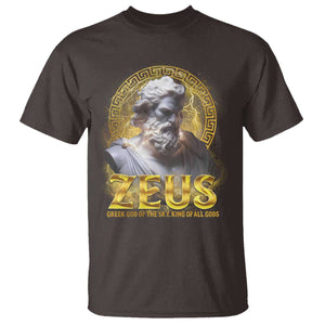 Greek Mythology Zeus T Shirt God Of The Sky King Of All Gods TS09 Dark Chocolate Print Your Wear