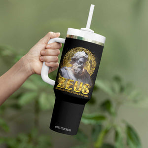 Greek Mythology Zeus Tumbler With Handle God Of The Sky King Of All Gods TS09 Print Your Wear