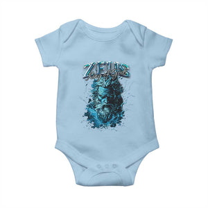 Greek Mythology Zeus Baby Onesie King Of Gods TS09 Light Blue Print Your Wear