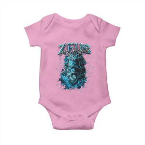Greek Mythology Zeus Baby Onesie King Of Gods TS09 Light Pink Print Your Wear