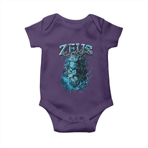 Greek Mythology Zeus Baby Onesie King Of Gods TS09 Purple Print Your Wear