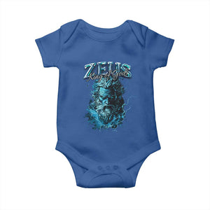 Greek Mythology Zeus Baby Onesie King Of Gods TS09 Royal Blue Print Your Wear
