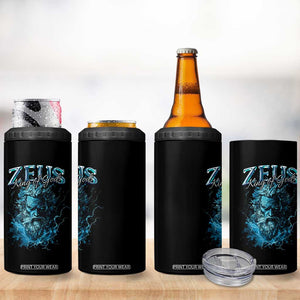Greek Mythology Zeus 4 in 1 Can Cooler Tumbler King Of Gods TS09 Print Your Wear