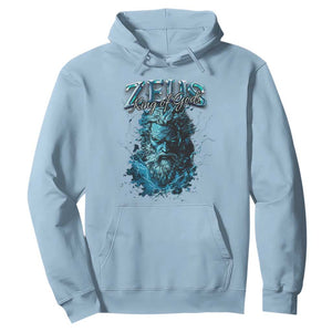 Greek Mythology Zeus Hoodie King Of Gods TS09 Light Blue Print Your Wear