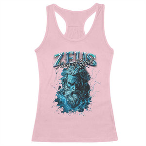 Greek Mythology Zeus Racerback Tank Top King Of Gods TS09 Light Pink Print Your Wear