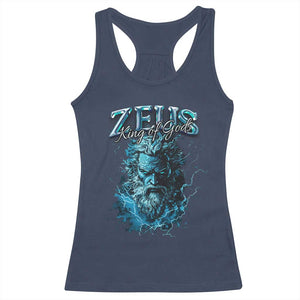 Greek Mythology Zeus Racerback Tank Top King Of Gods TS09 Navy Print Your Wear