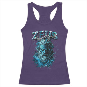Greek Mythology Zeus Racerback Tank Top King Of Gods TS09 Purple Print Your Wear