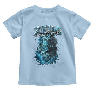 Greek Mythology Zeus Toddler T Shirt King Of Gods TS09 Light Blue Print Your Wear