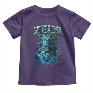 Greek Mythology Zeus Toddler T Shirt King Of Gods TS09 Purple Print Your Wear
