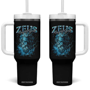 Greek Mythology Zeus Tumbler With Handle King Of Gods TS09 One Size: 40 oz Black Print Your Wear