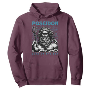 Greek Mythology Poseidon Hoodie Lord Of The Sea Trident TS09 Maroon Print Your Wear