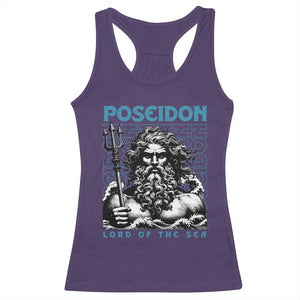 Greek Mythology Poseidon Racerback Tank Top Lord Of The Sea Trident TS09 Purple Print Your Wear