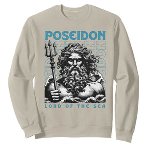 Greek Mythology Poseidon Sweatshirt Lord Of The Sea Trident TS09 Sand Print Your Wear
