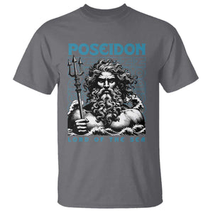 Greek Mythology Poseidon T Shirt Lord Of The Sea Trident TS09 Charcoal Print Your Wear