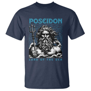 Greek Mythology Poseidon T Shirt Lord Of The Sea Trident TS09 Navy Print Your Wear