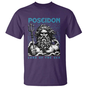 Greek Mythology Poseidon T Shirt Lord Of The Sea Trident TS09 Purple Print Your Wear