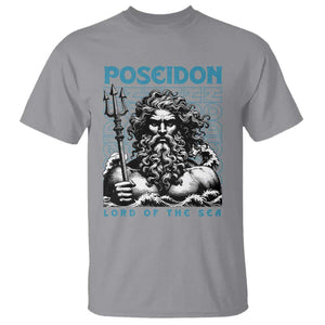 Greek Mythology Poseidon T Shirt Lord Of The Sea Trident TS09 Sport Gray Print Your Wear