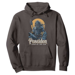 Ancient Greek Mythology Poseidon Hoodie Lord Of The Sea Trident TS09 Dark Chocolate Print Your Wear