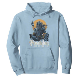 Ancient Greek Mythology Poseidon Hoodie Lord Of The Sea Trident TS09 Light Blue Print Your Wear