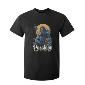 Ancient Greek Mythology Poseidon T Shirt For Kid Lord Of The Sea Trident TS09 Black Print Your Wear