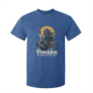 Ancient Greek Mythology Poseidon T Shirt For Kid Lord Of The Sea Trident TS09 Royal Blue Print Your Wear