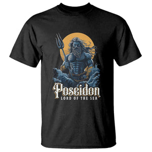 Ancient Greek Mythology Poseidon T Shirt Lord Of The Sea Trident TS09 Black Print Your Wear