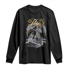 Greek Mythology Poseidon Long Sleeve Shirt The King Triton Mermaid Dad TS09 Black Print Your Wear