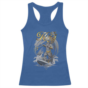 Greek Mythology Poseidon Racerback Tank Top The King Triton Mermaid Dad TS09 Royal Blue Print Your Wear