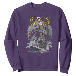 Greek Mythology Poseidon Sweatshirt The King Triton Mermaid Dad TS09 Purple Print Your Wear