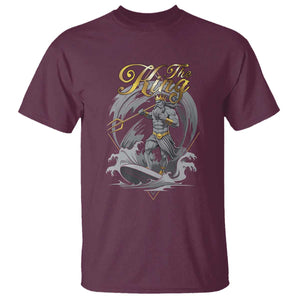 Greek Mythology Poseidon T Shirt The King Triton Mermaid Dad TS09 Maroon Print Your Wear