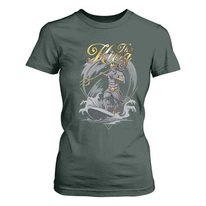 Greek Mythology Poseidon T Shirt For Women The King Triton Mermaid Dad TS09 Dark Forest Green Print Your Wear