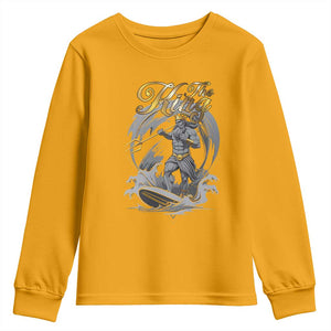 Greek Mythology Poseidon Youth Sweatshirt The King Triton Mermaid Dad TS09 Gold Print Your Wear